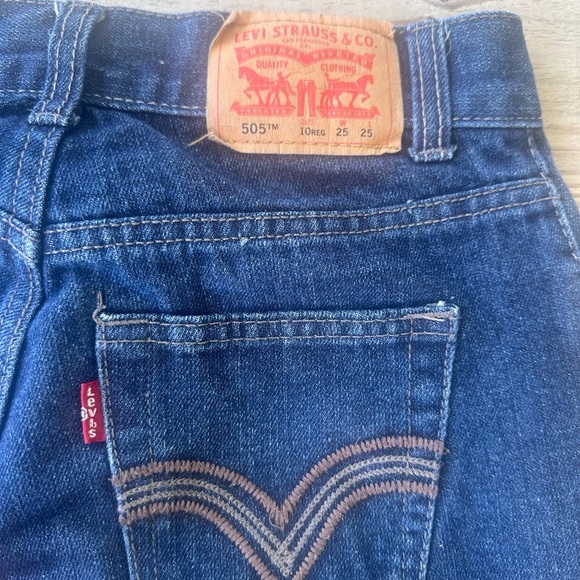 Levi's Relaxed Fit Dark Blue Jeans size 10 - Picture 5 of 6